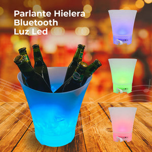 Parlante Hielera Bluetooth con Luz Led